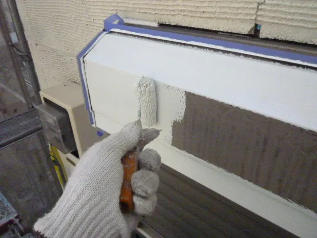 兵庫県神戸市灘区Y様邸 各種下塗り塗装を進めております